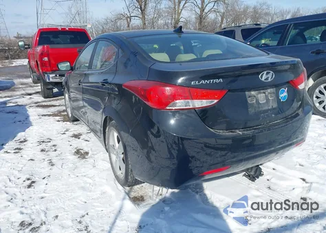 2013 Hyundai Elantra Gls из США, поврежденный, VIN KMHDH4AEXDU533348